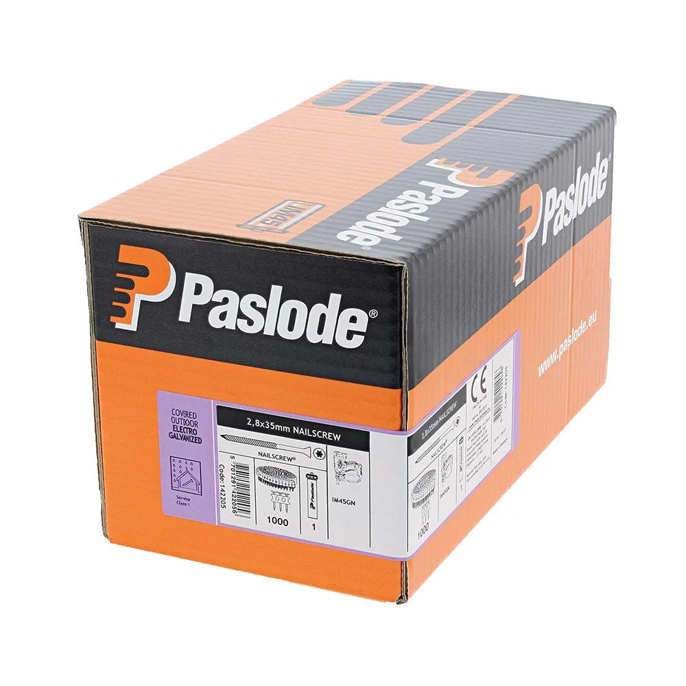 Paslode 142205 2.5mm x 35mm Electro Galvanised Nails for IM45 GN - Pack of 1000