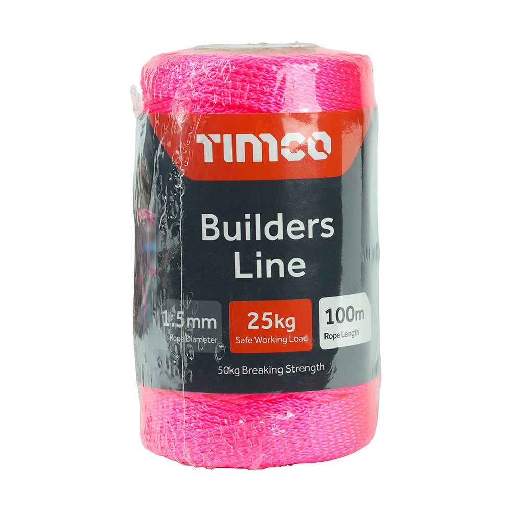 Pink Builders Line - Tube 1.5mm x 100m 1 EA
