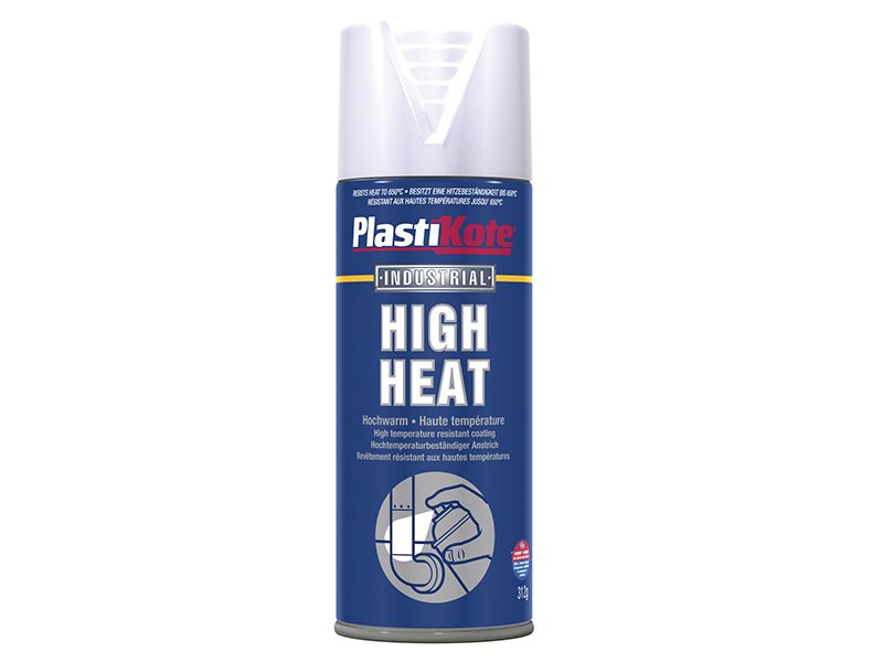 Plasti-kote High Heat Paint Black 400ml Main Image