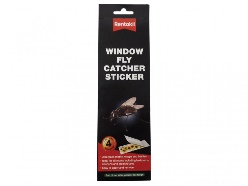 Rentokil Window Fly Catcher Stickers (Pack 4) Main Image