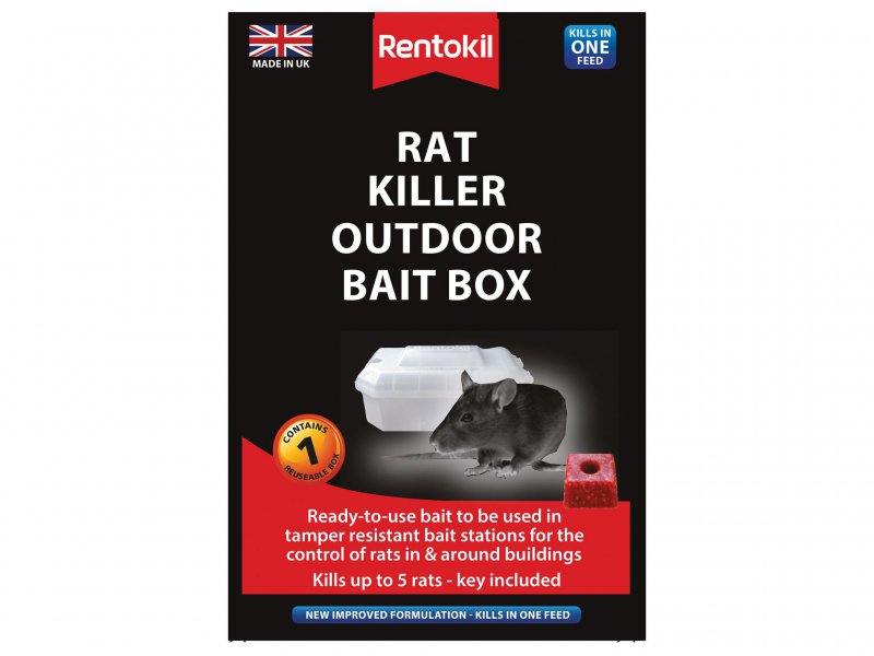 Rentokil Rat Killer Outdoor Bait Box Main Image