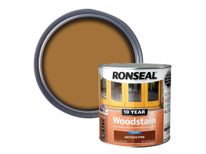Ronseal 10 Year Woodstain Antique Pine 750ml Main Image