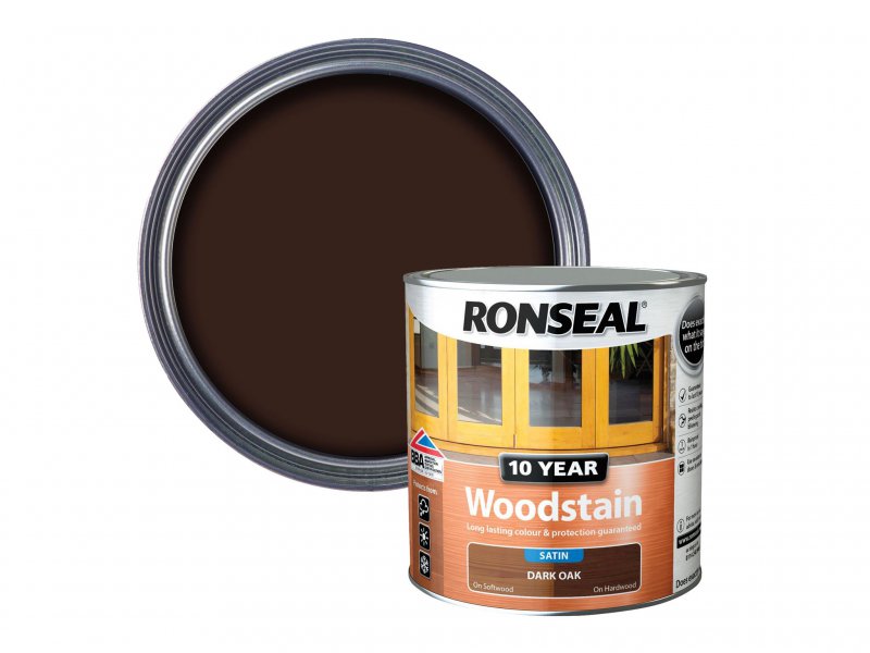 Ronseal 10 Year Woodstain Dark Oak 2.5 Litre Main Image