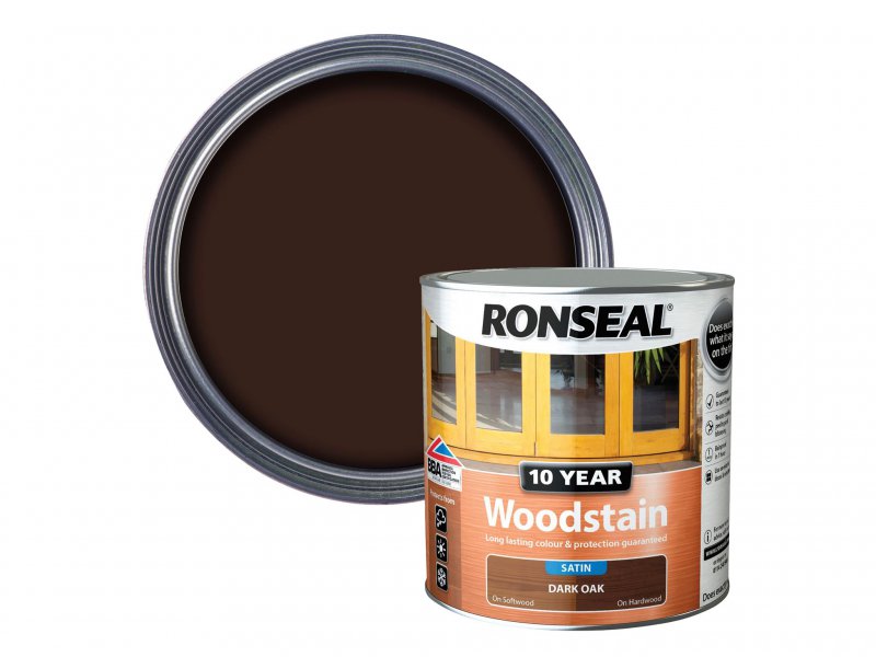 Ronseal 10 Year Woodstain Dark Oak 750ml Main Image