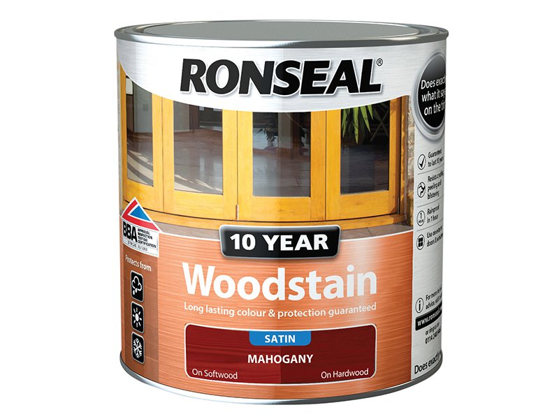 Ronseal 10 Year Woodstain Mahogany 2.5 Litre Main Image