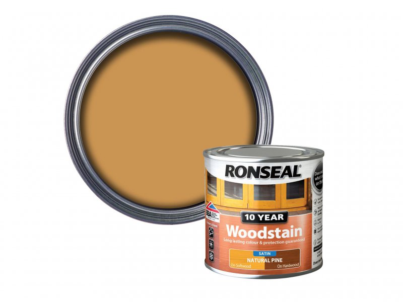 Ronseal 10 Year Woodstain Natural Pine 250ml Main Image