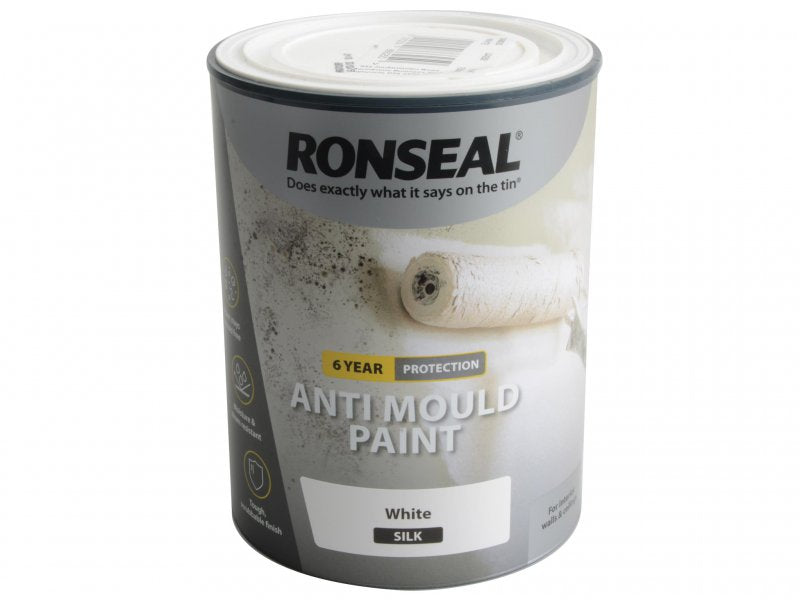 Ronseal Anti Mould Paint White Silk 750ml