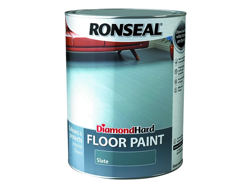 Ronseal Diamond Hard Floor Paint Slate 5 Litre Main Image