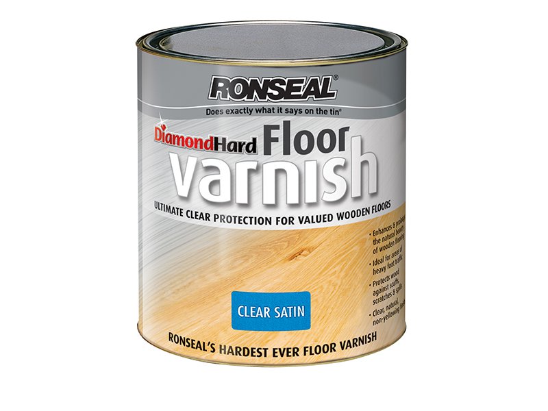 Ronseal Diamond Hard Floor Varnish Satin 2.5 Litre Main Image