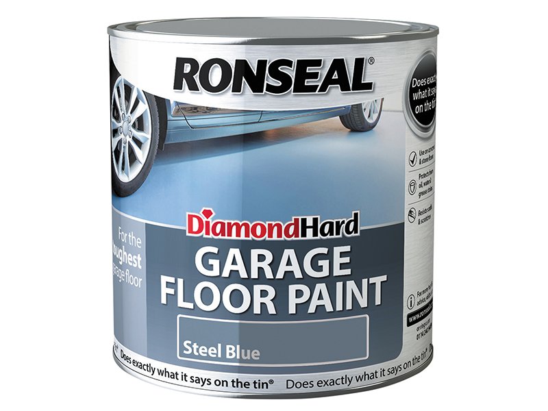 Ronseal Diamond Hard Garage Floor Paint Steel Blue 2.5 Litre Main Image