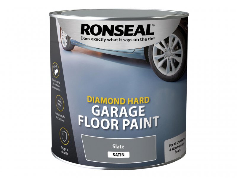 Ronseal Diamond Hard Garage Floor Paint Slate 2.5 Litre Main Image