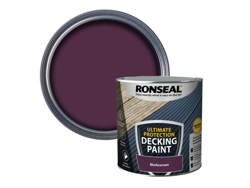 Ronseal Ultimate Protection Decking Paint Blackcurrant 2.5 litre Main Image