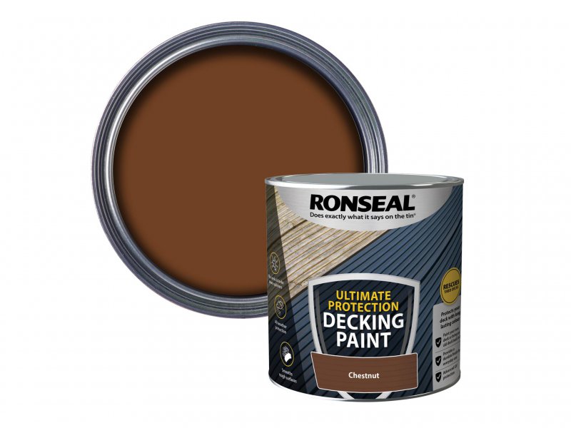Ronseal Ultimate Protection Decking Paint Chestnut 2.5 litre Main Image