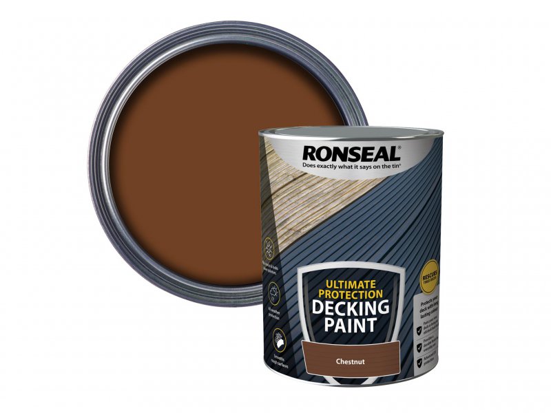 Ronseal Ultimate Protection Decking Paint Chestnut 5 litre Main Image