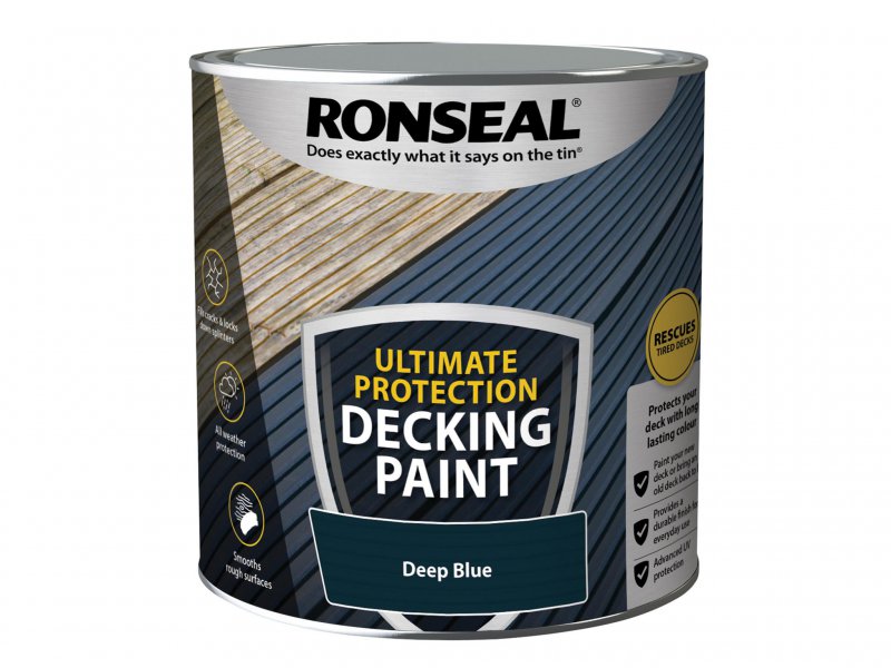 Ronseal Ultimate Protection Decking Paint Deep Blue 2.5 litre Main Image