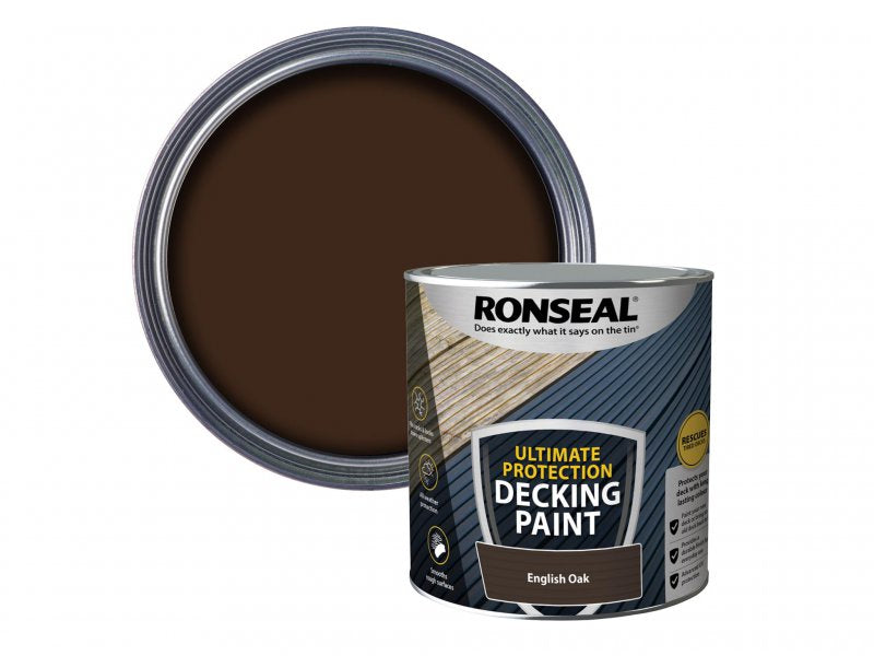 Ronseal Ultimate Protection Decking Paint English Oak 2.5 litre Main Image
