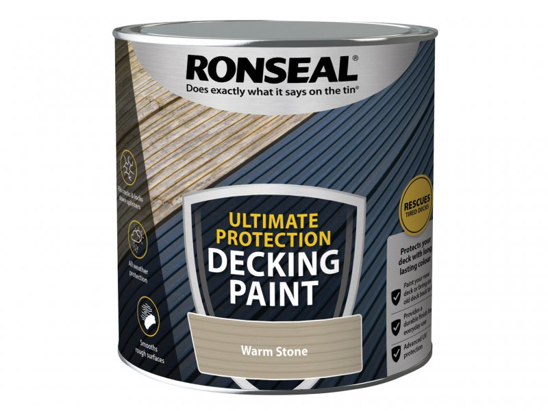 Ronseal Ultimate Protection Decking Paint Warm Stone 2.5 litre Main Image