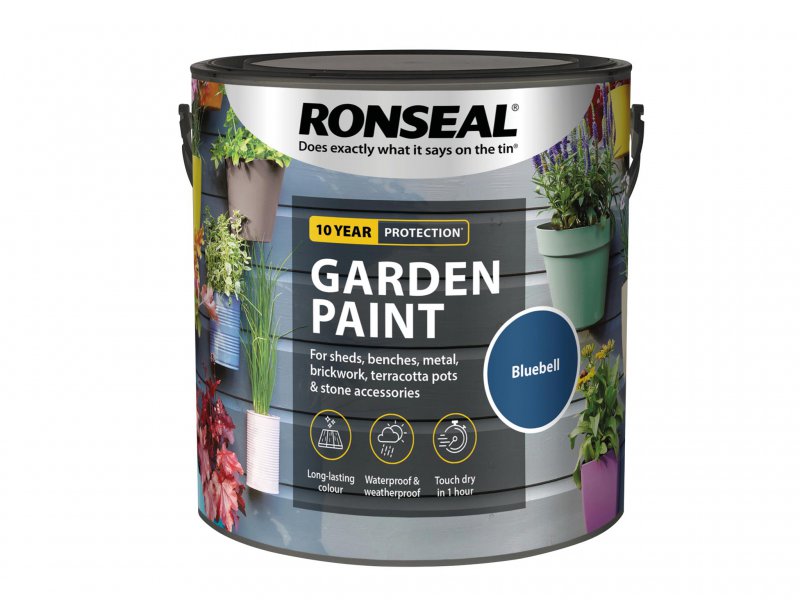 Ronseal Garden Paint Bluebell 2.5 litre Main Image