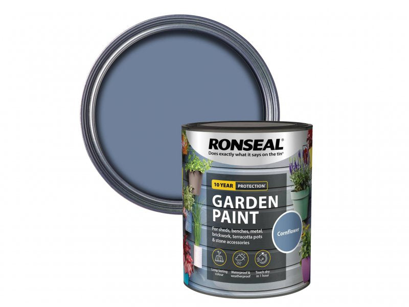 Ronseal Garden Paint Cornflower 750ml Main Image
