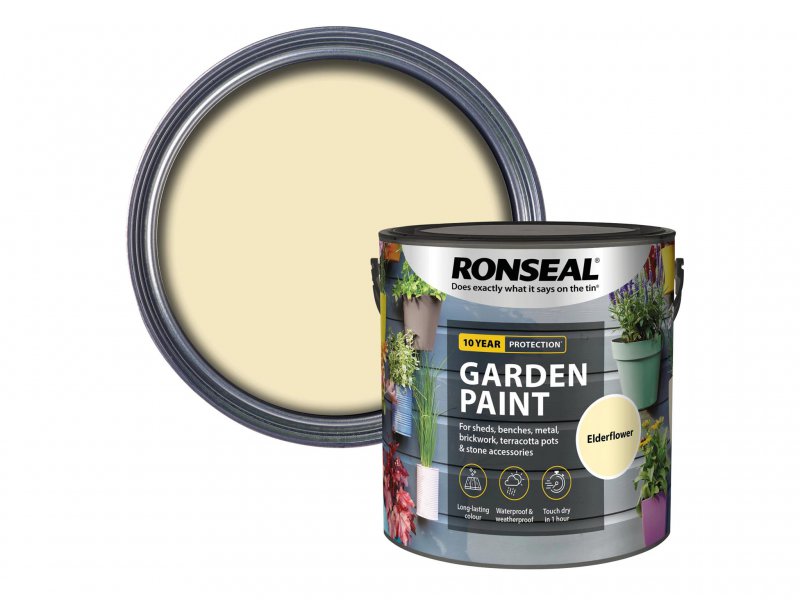 Ronseal Garden Paint Elderflower 2.5 Litre Main Image