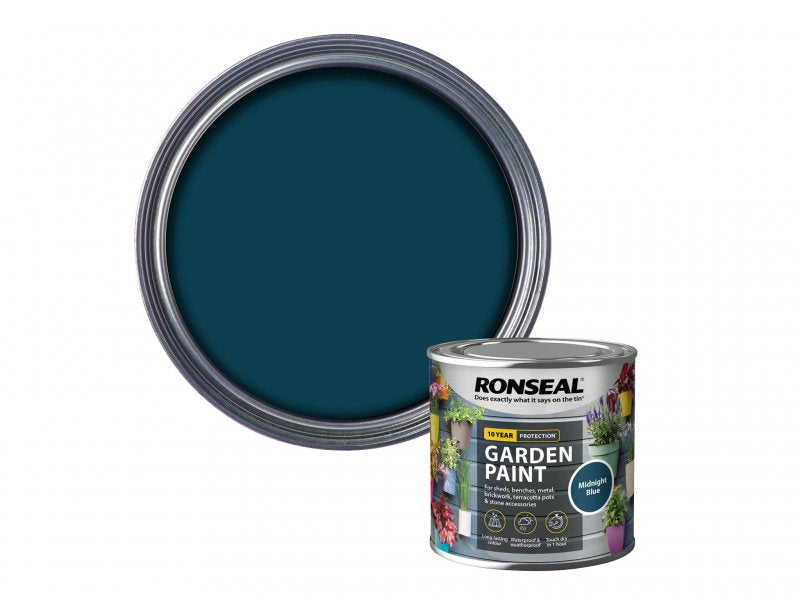 Ronseal Garden Paint Midnight Blue 250ml Main Image