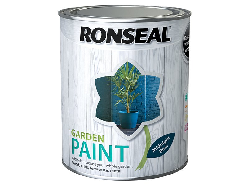Ronseal Garden Paint Midnight Blue 750ml Main Image