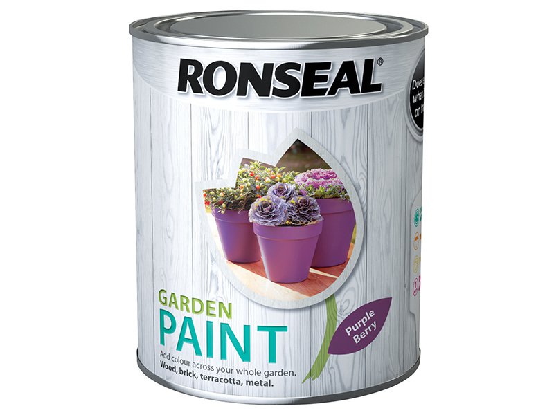 Ronseal Garden Paint Purple Berry 750ml Main Image
