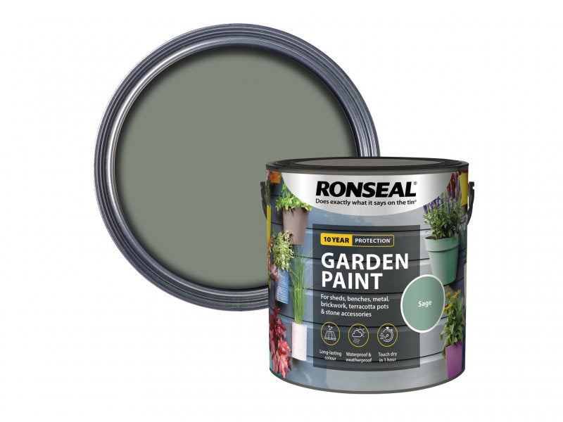 Ronseal Garden Paint Sage 2.5 Litre Main Image