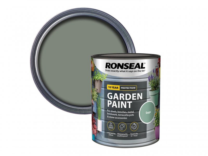 Ronseal Garden Paint Sage 750ml Main Image