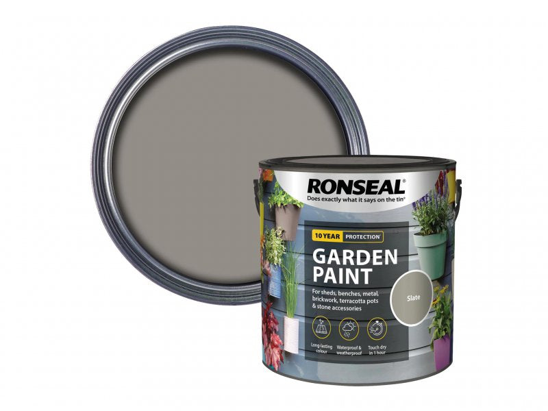 Ronseal Garden Paint Slate 2.5 Litre Main Image