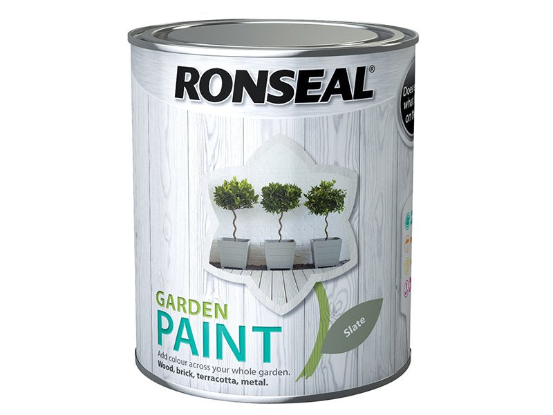 Ronseal Garden Paint Slate 750ml Main Image