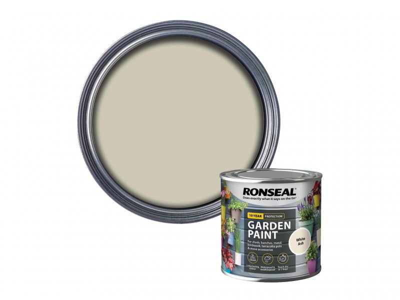 Ronseal Garden Paint White Ash 250ml Main Image
