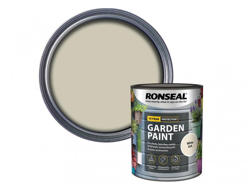 Ronseal Garden Paint White Ash 750ml Main Image