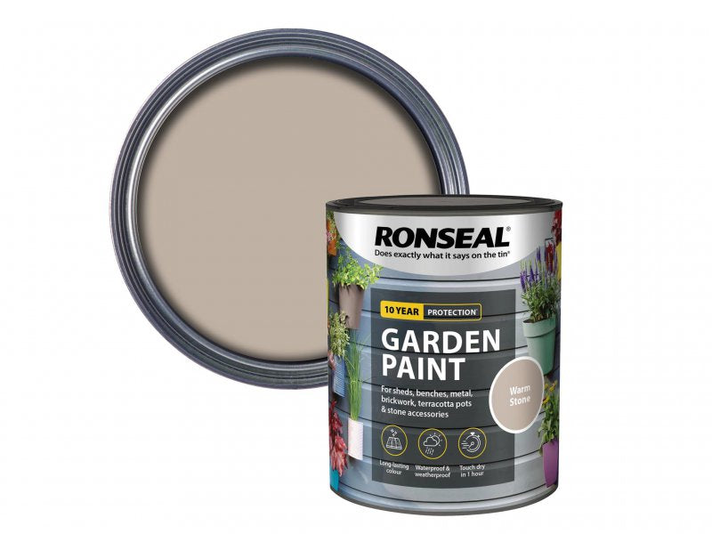 Ronseal Garden Paint Warm Stone 750ml Main Image