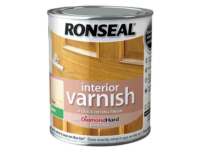 Ronseal Interior Varnish Quick Dry Matt Clear 2.5 Litre Main Image