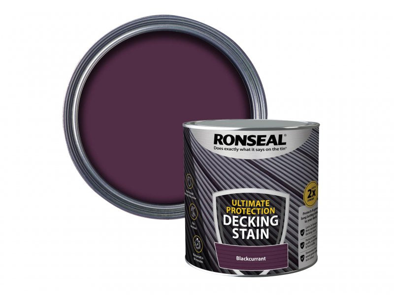 Ronseal Ultimate Protection Decking Stain Blackcurrant 2.5 litre Main Image