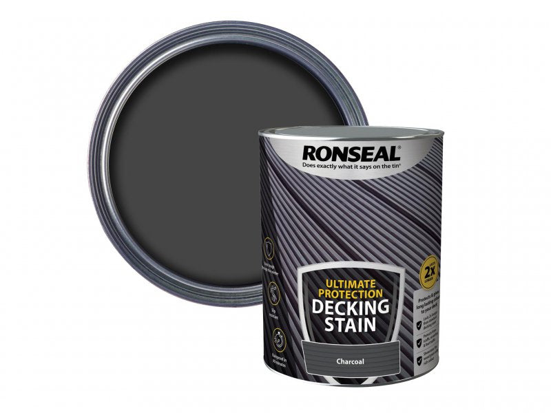 Ronseal Ultimate Protection Decking Stain Charcoal 5 litre Main Image