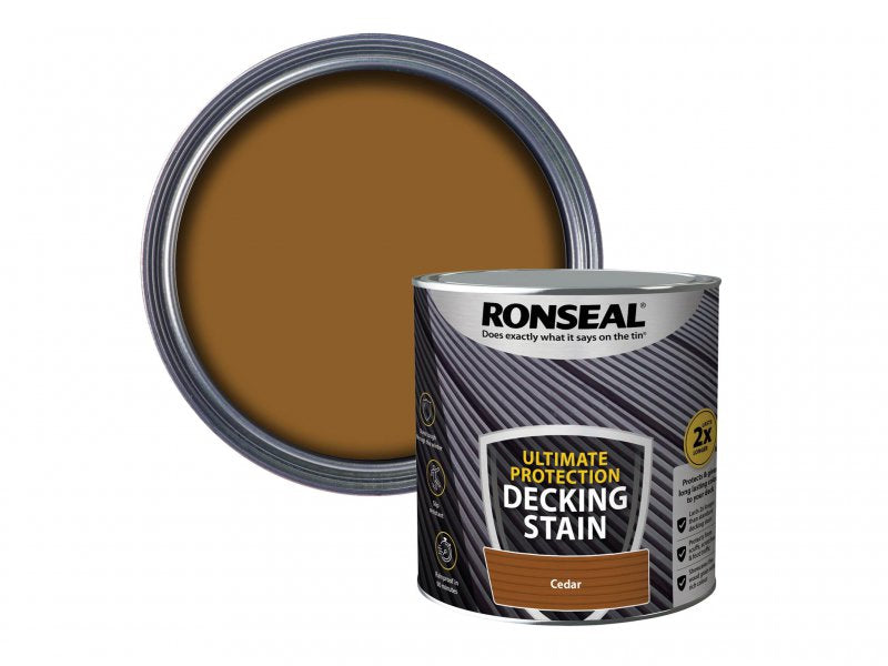 Ronseal Ultimate Protection Decking Stain Cedar 2.5 litre Main Image