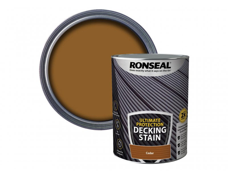 Ronseal Ultimate Protection Decking Stain Cedar 5 litre Main Image