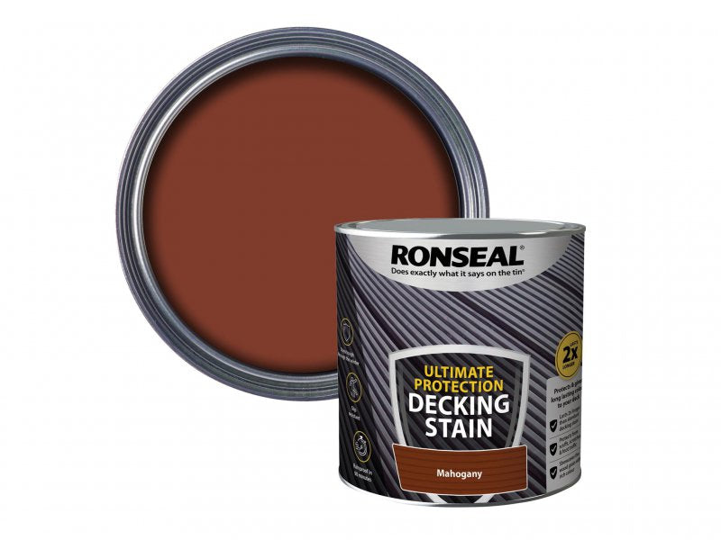 Ronseal Ultimate Protection Decking Stain Rich Mahogany 2.5 litre Main Image