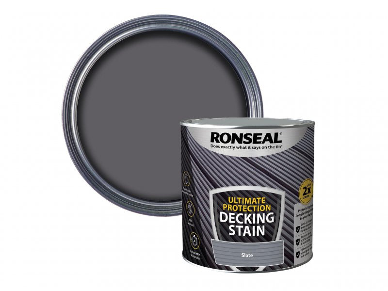 Ronseal Ultimate Protection Decking Stain Slate 2.5 litre Main Image