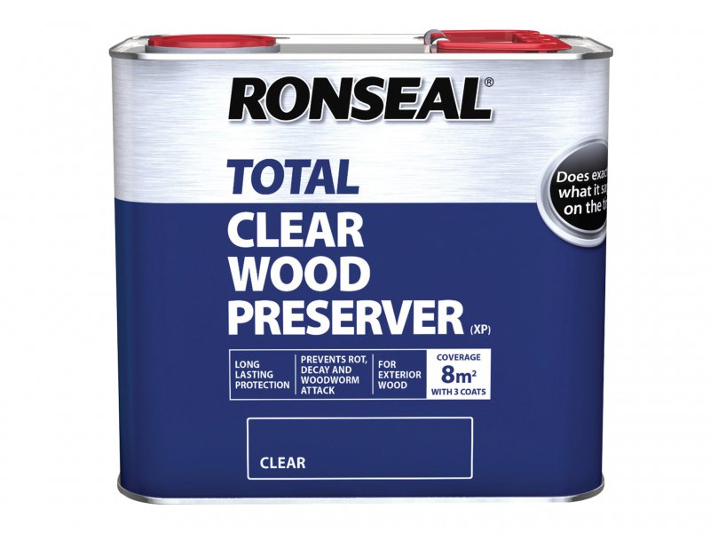 Ronseal Trade Total Wood Preserver Clear 2.5 litre Main Image