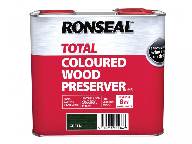 Ronseal Trade Total Wood Preserver Green 2.5 litre Main Image