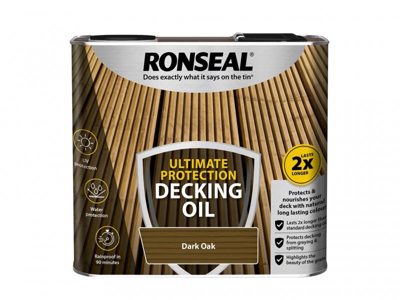 Ronseal Ultimate Decking Oil Dark Oak 2.5 Litre Main Image