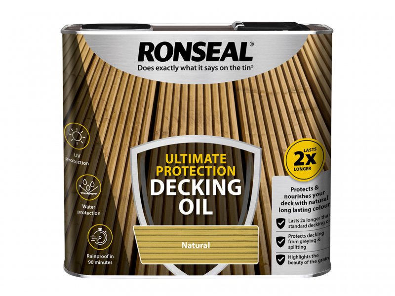 Ronseal Ultimate Decking Oil Natural 2.5 Litre Main Image
