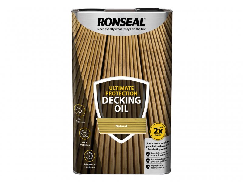 Ronseal Ultimate Protection Decking Stain Natural 5 Litre Main Image