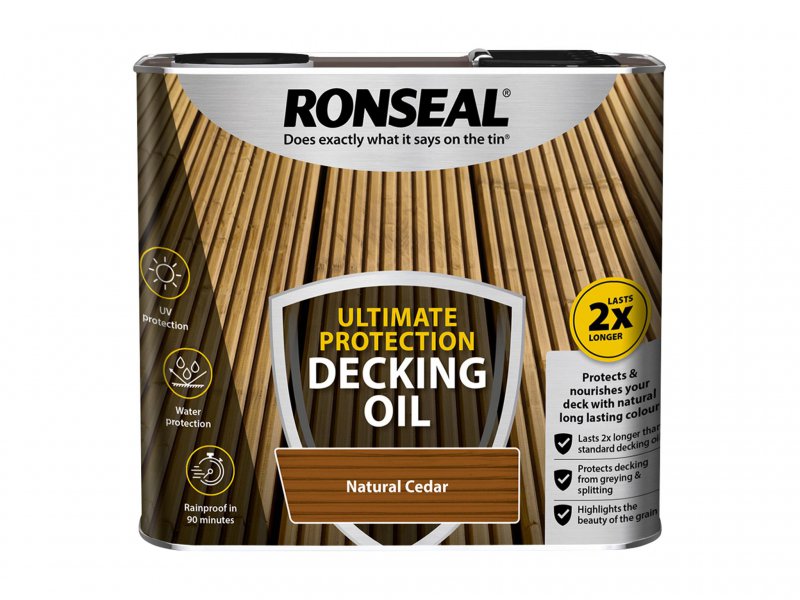 Ronseal Ultimate Decking Oil Natural Cedar 2.5 Litre Main Image