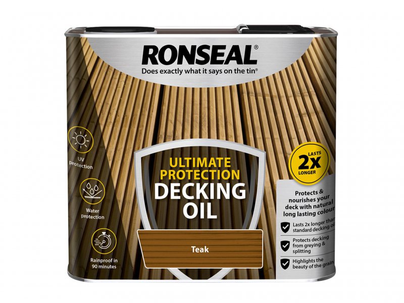 Ronseal Ultimate Decking Oil Teak 2.5 Litre Main Image
