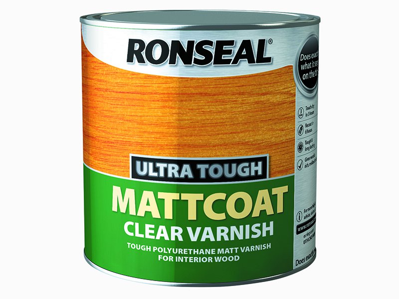 Ronseal Ultra Tough Internal Clear Mattcoat Varnish 2.5 Litre Main Image