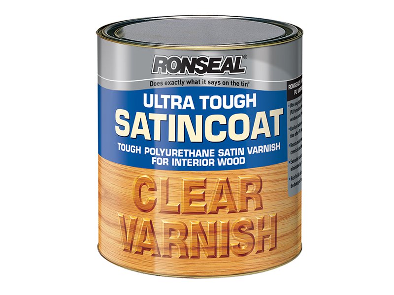 Ronseal Ultra Tough Internal Clear Satincoat Varnish 250ml Main Image
